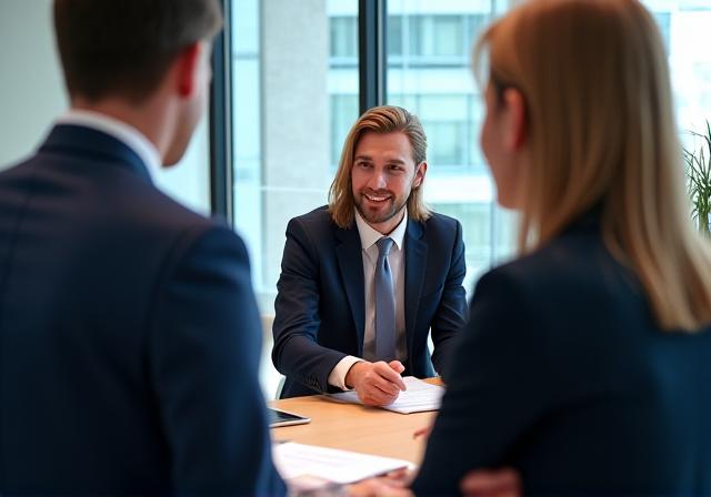 Professional legal consultation meeting